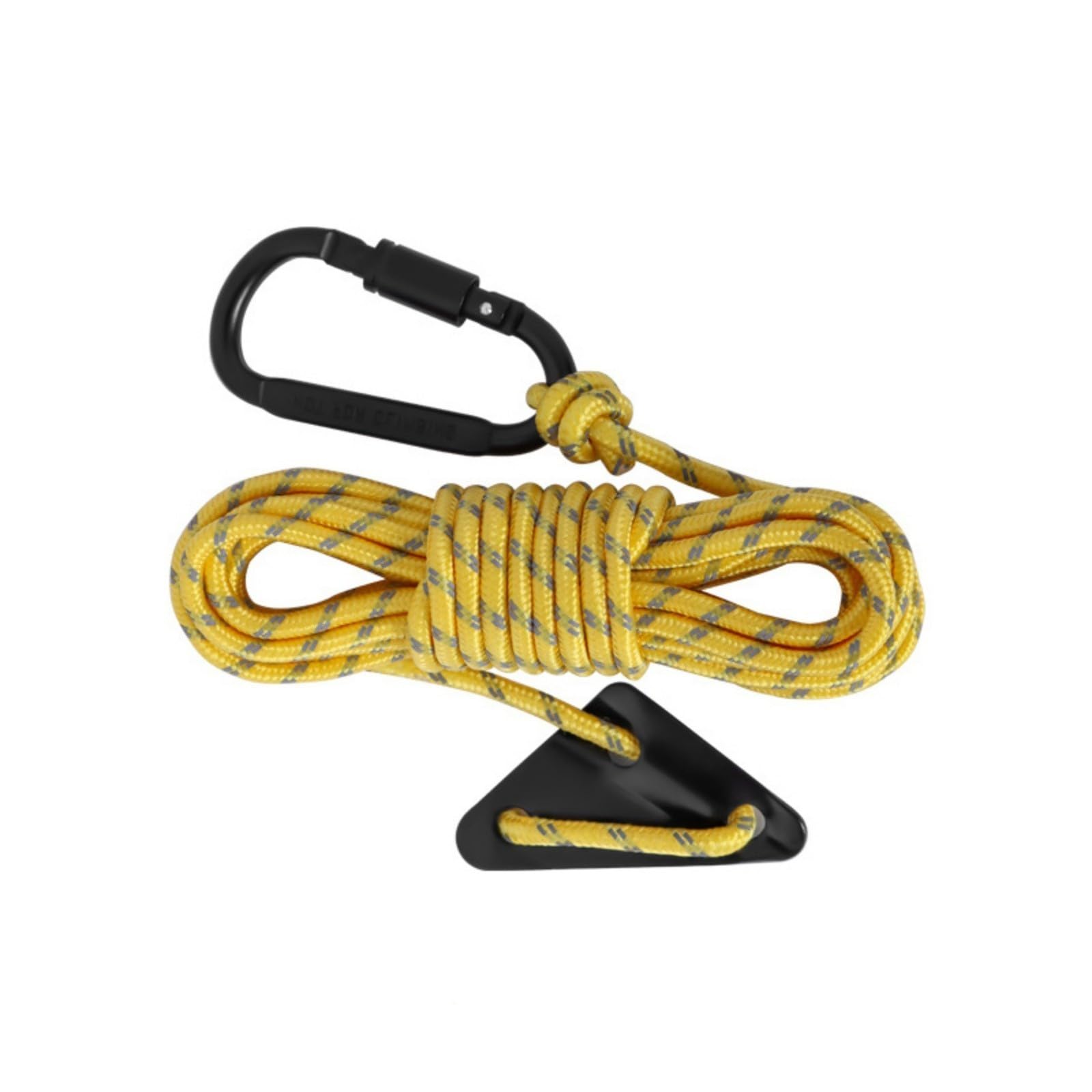 Apglsxy Yellow Black 5Lots Durability Reflective Tent Cord Outdoor Tent Rope Safe Nighttimes Rope For Stable Outdoor Shelters Camping Awnings