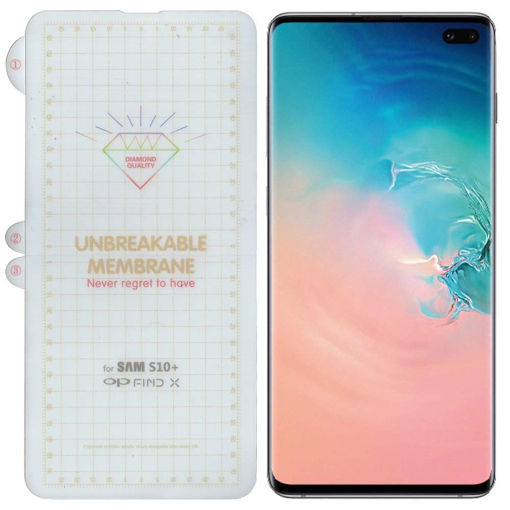 GADGET GEAR Plastic Samsung Galaxy S10 Plus Clear Unbreakable Screen Protector Hydrogel Membrane Supports Fingerprint Scanner With Edge To Edge Coverage And Easy Installation (B08TTPPXBQ) Amazon Price History, Amazon Price Tracker