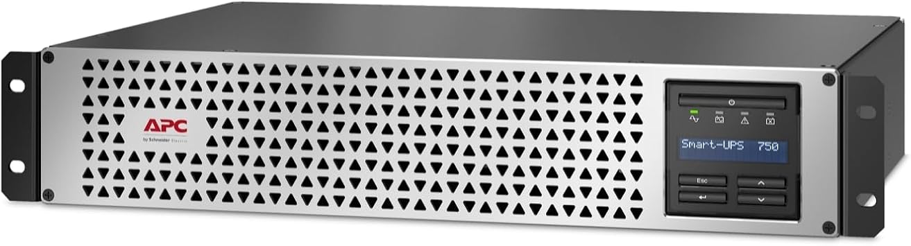 APC UPS, 750VA Smart-UPS Lithium-Ion UPS with SmartConnect and NMC, SMTL750RM2UCNC, Pure Sine Wave, Short-Depth 120V Uninterruptible Power Supply