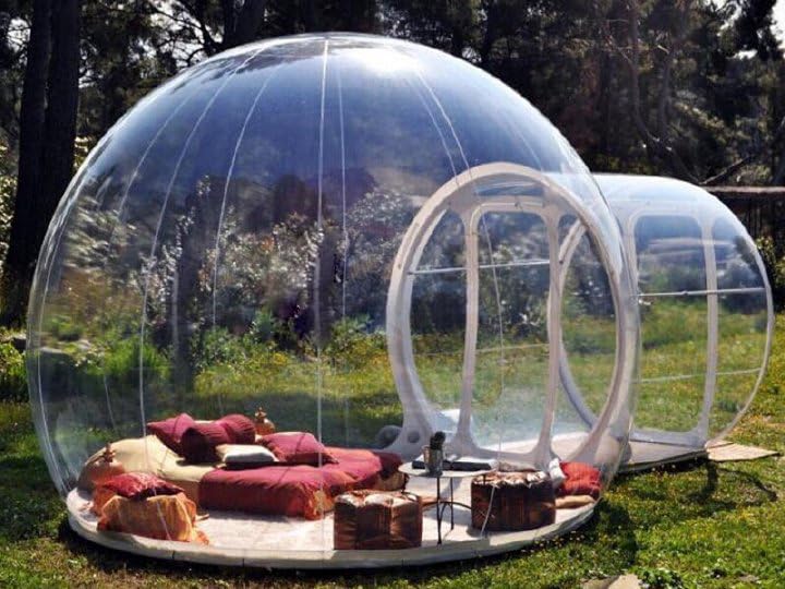 Carpa burbuja inflable transparente para camping 3-5 personas miniatura 5