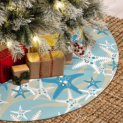 Sapoy SECMXUIAER-5977990 Christmas Tree Skirt Starfish 35.5 Inch Tree Skirt thumb #6
