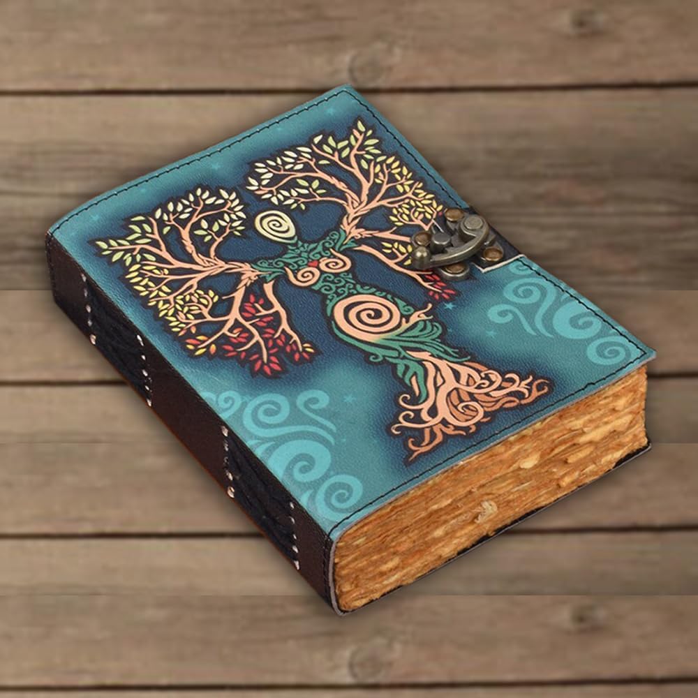 Tree Of Life Leather Diary Journal Notebook Leather Diary | Travel Diary | Sketchbook | Handmade Antique Diary | Journal Diary | Writing Notebook | Vintage Brown Top 7 X 5 Inches