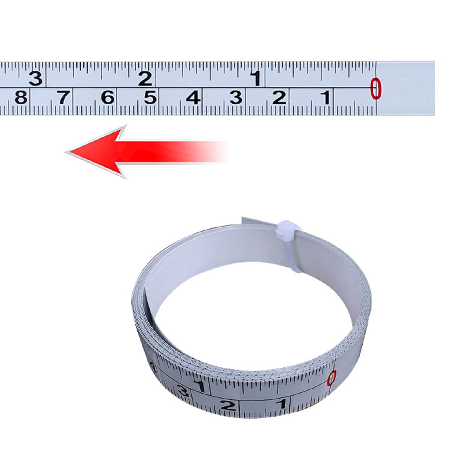 hokojix 1m/2m Measuring Tape Workbench Ruler Self-Adhesive Tape Measure Inch & Metric Double Scale Miter Saw Track Tape Measure