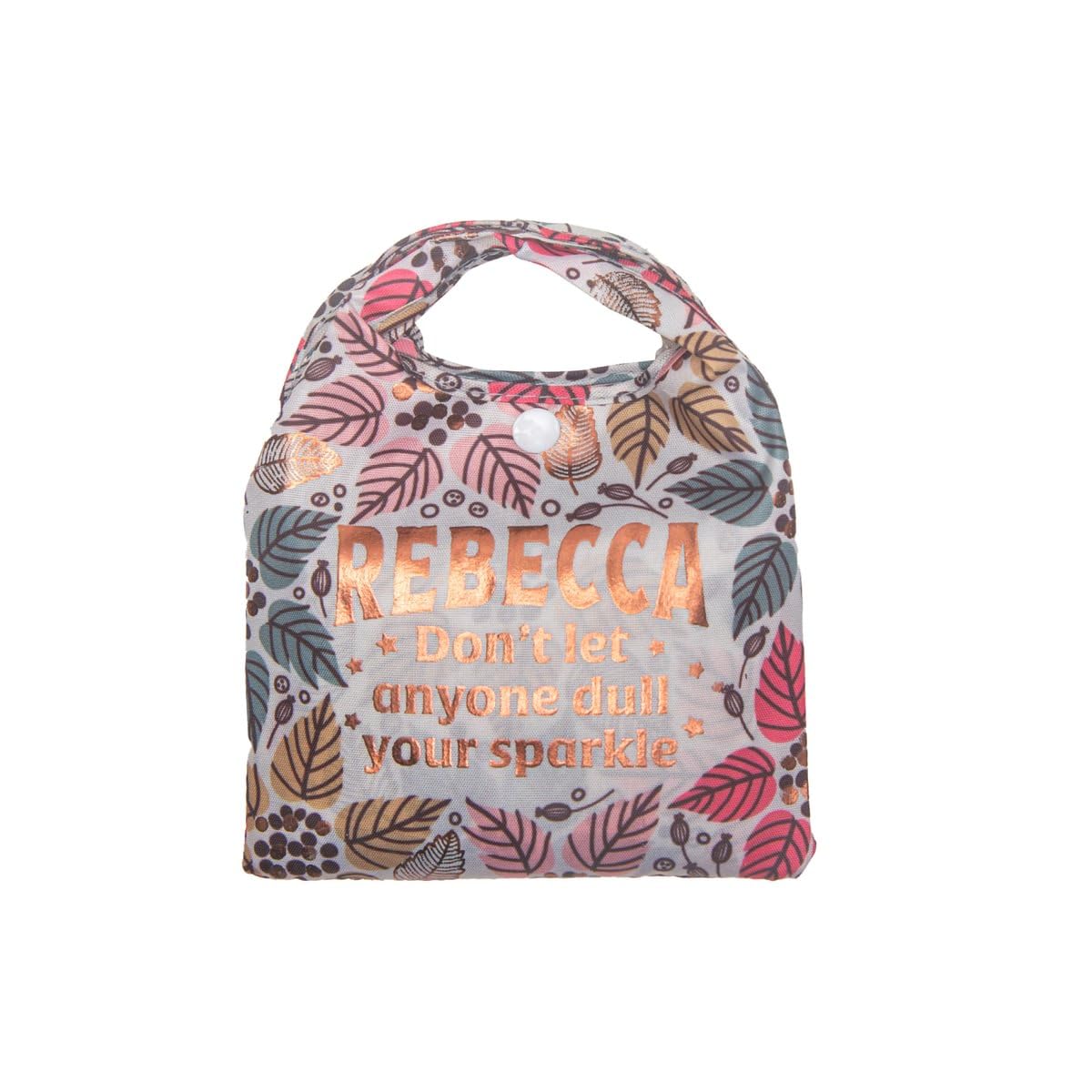 History & Heraldry Personalised Sparkle Shopper Bag (Rebecca) — image 1
