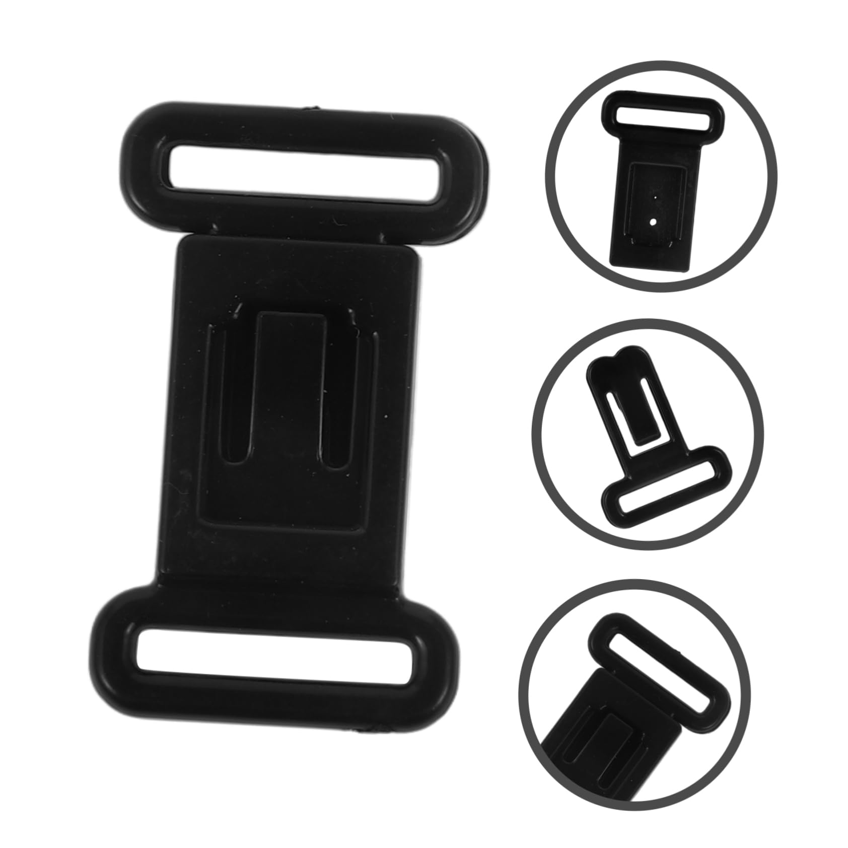 Artibetter 500 Sätze Unterwäsche-Knopf Haushalts-BH-Schnalle weibliche Versorgung Bequeme BH-Schnalle BH-Haken kompakter BH-Clip bequemer BH-Einsteller Harz Black