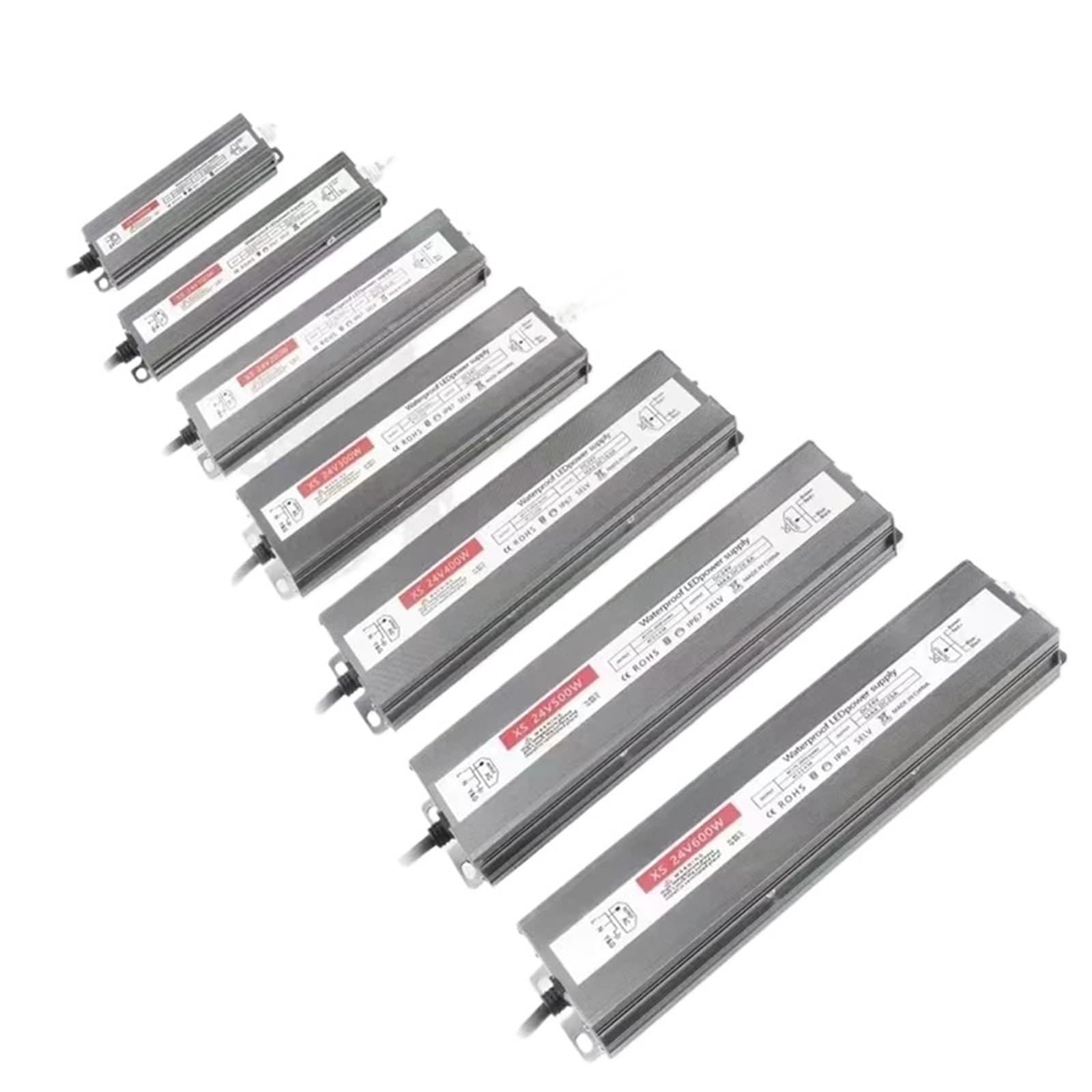 Alimentatore for driver LED da esterno impermeabile IP67 AC175-265V a DC 12V 24V(100Watts,DC24V)