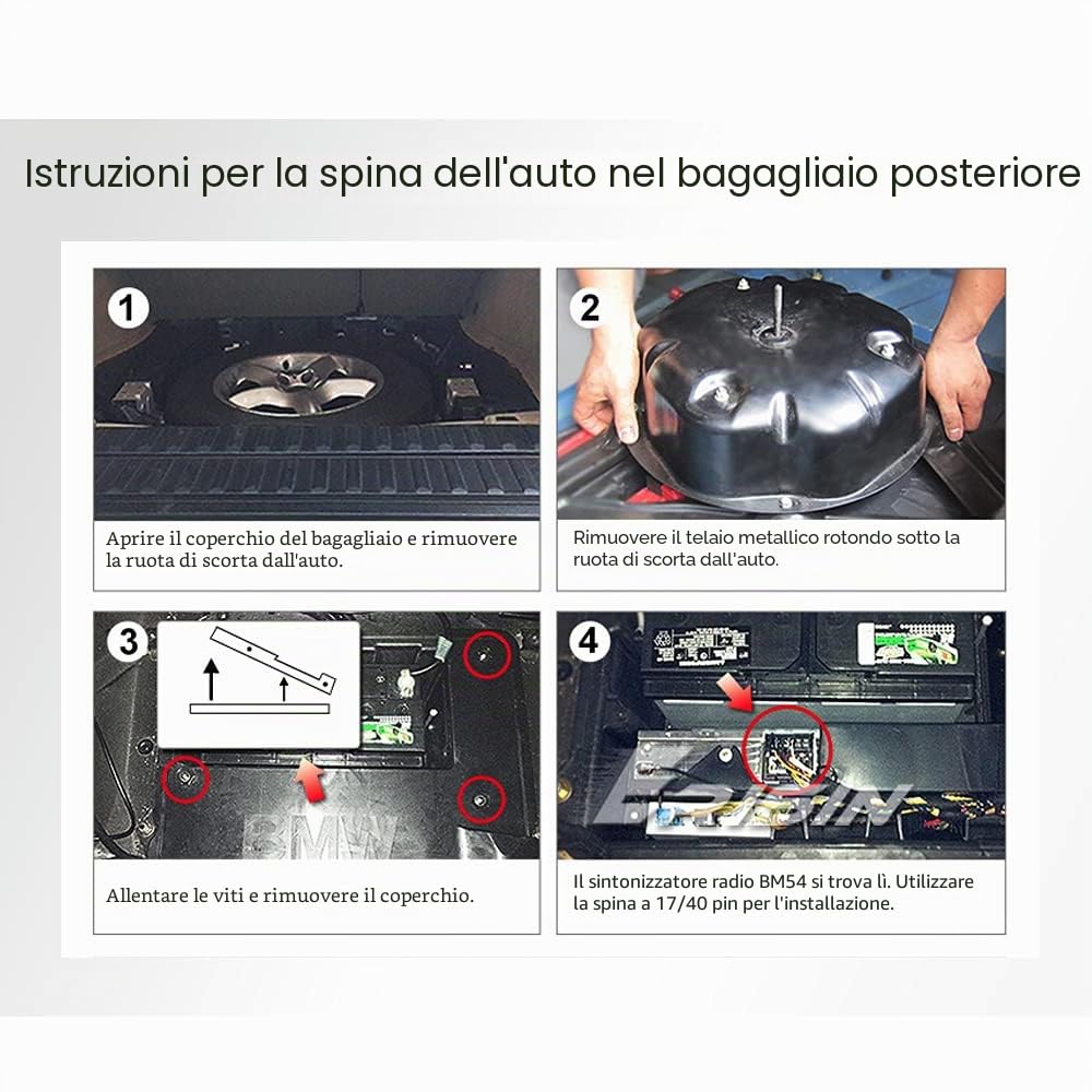 Erisin BM6M Cavo di prolunga alimentazione 6M Cavo di cablaggio 12 pin maschio 6M Cavo di prolunga alimentazione e radio per Aftermarket BMW Serie 3/5 X5 M3 M5 E46 E53 E39 E38 GPS Autoradio