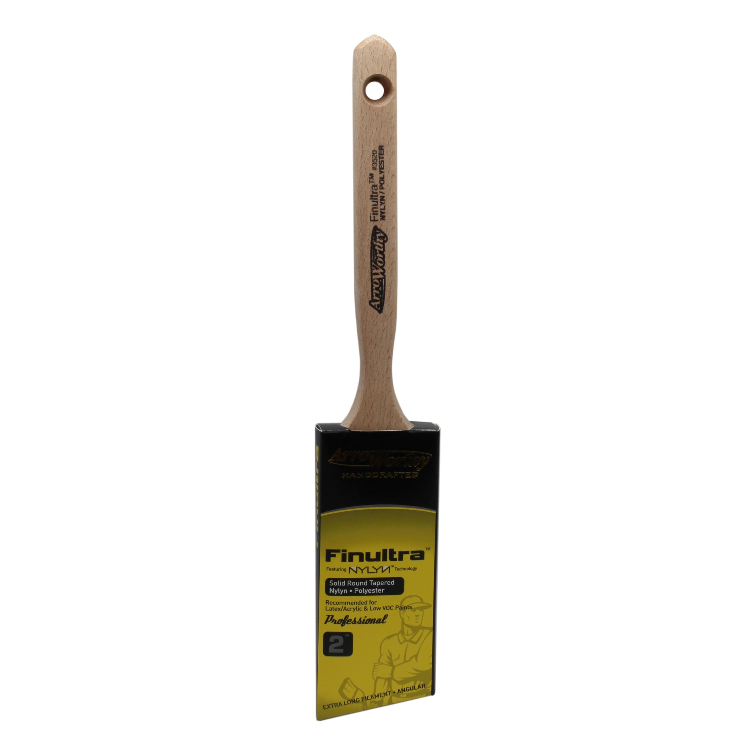 Arroworthy - Juego de pinceles de pintura, 4 x 2 pulgadas en ángulo, Rembrandt, Finultra, clásico, rojo escarcha