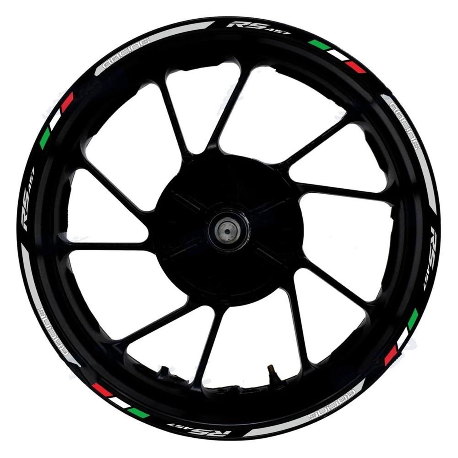 Motorcycle Wheel Sticker Decals Waterproof 17 Inch Rim Strip Tape for RS457 RS 457 Wheel Rim Sticker(Color2)
