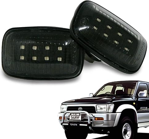 Amazon トヨタ車用 130 ハイラックスサーフ クリスタル Ledサイドマーカー スモークタイプ Tc ウィンカー サイドマーカー 車 バイク