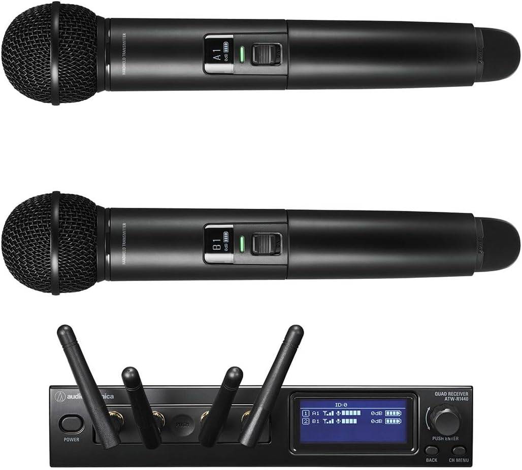 Audio-Technica System 20 PRO 2-Channel Dual Handheld Wireless System