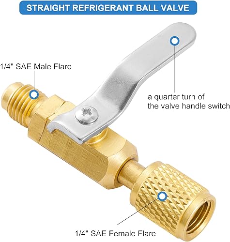 Miniatura 7 de Camiseta de acceso rápido al acoplador, adaptador en T de acoplador rápido de núcleo de válvulas de 14 pulgadas con conector giratorio para colector