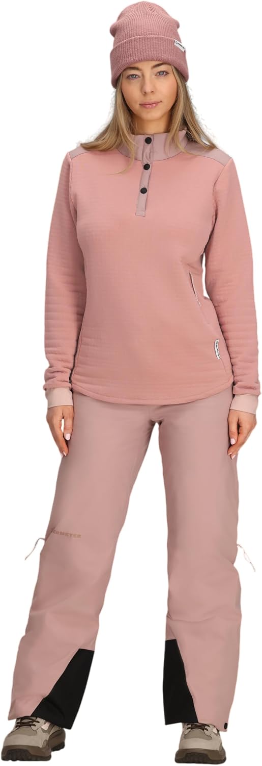 Obermeyer Womens Explorer Tech Henley, Stylish Warmth and Breathable Layer for Snow and Ski