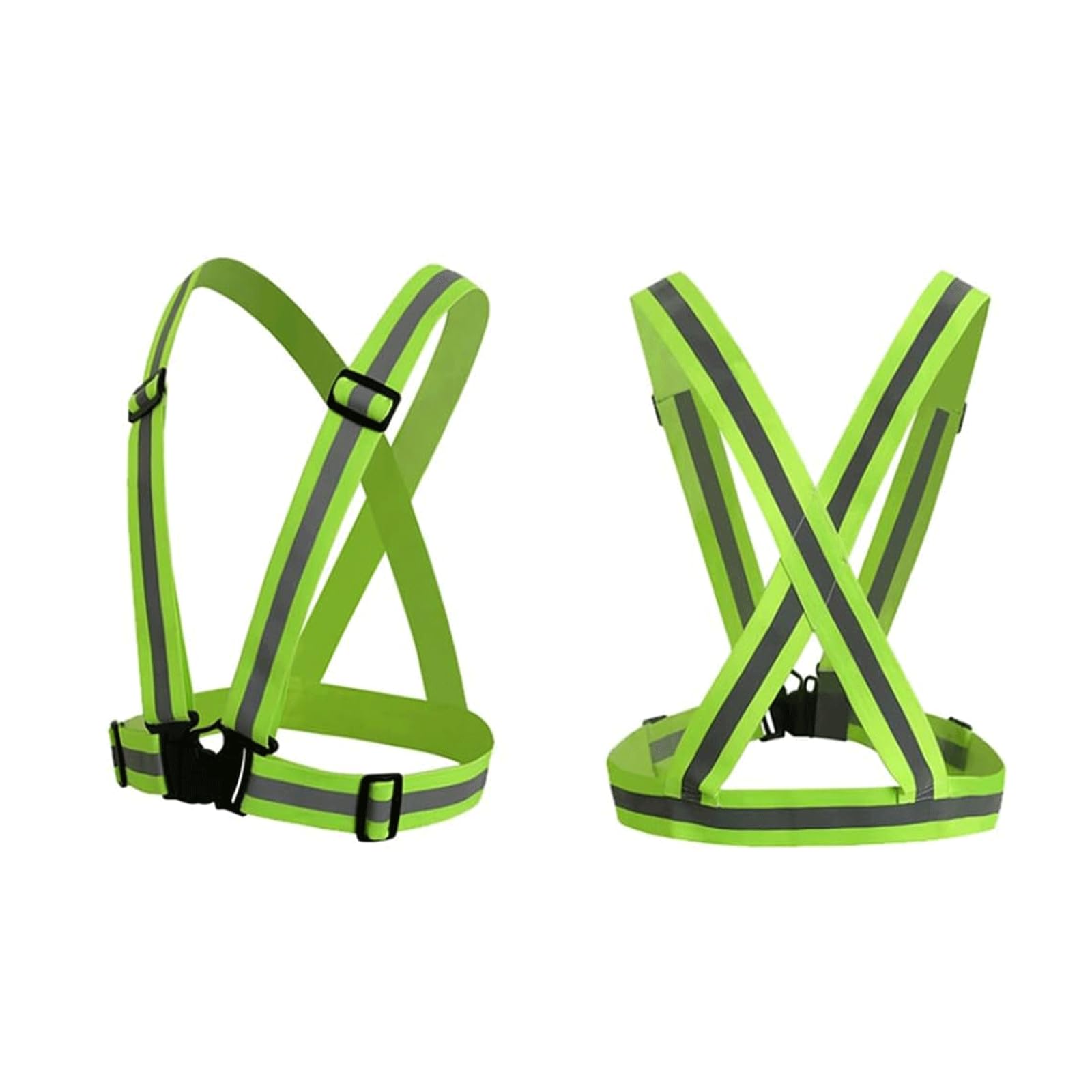 hi vis chaleco reflectante de alta visibilidad, Chaleco de seguridad Chaleco reflectante Equipo for correr Chaleco de seguridad ajustable
