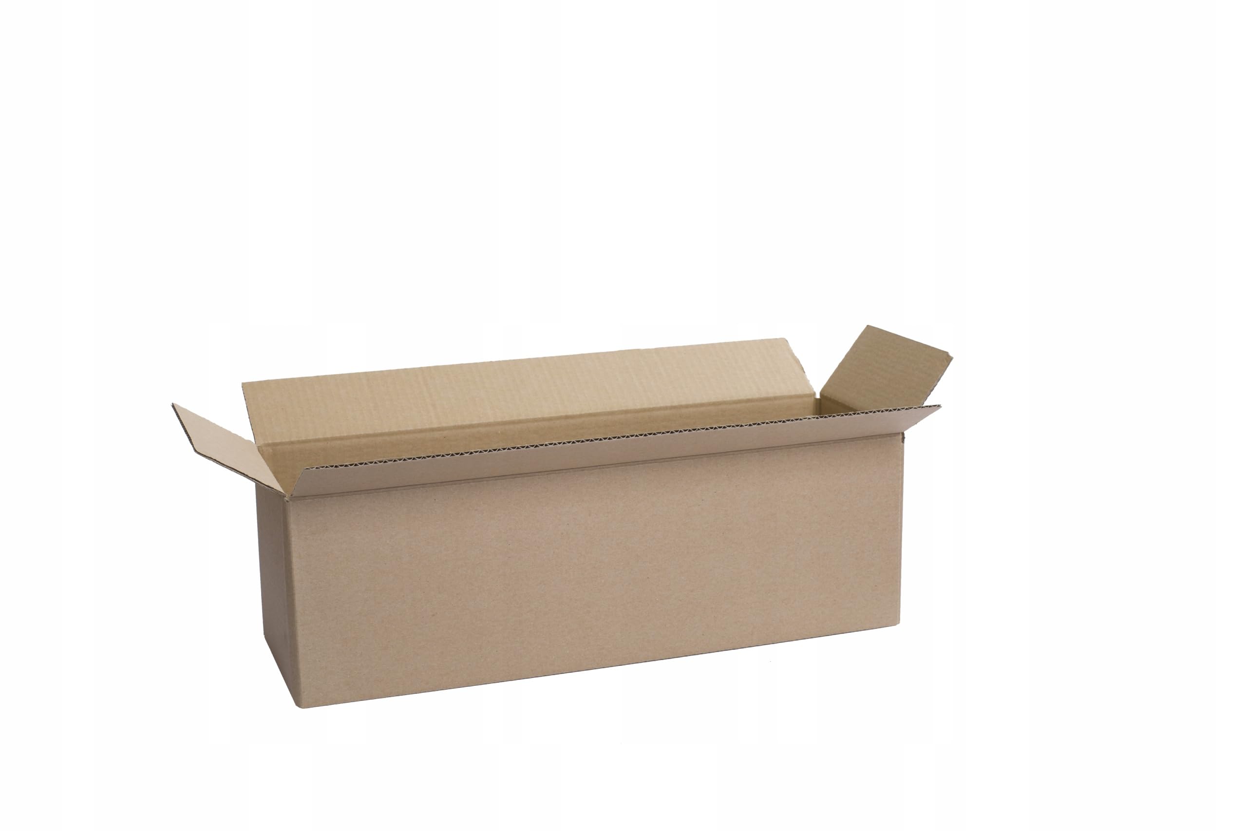 100 Stück Faltkarton 440x140x140 mm Innenmaß Versandkarton E-commerce Karton 1-Wellig 400G Braun Kartonage Verpackung Postkarton Versandschachtel Paket Päckchen