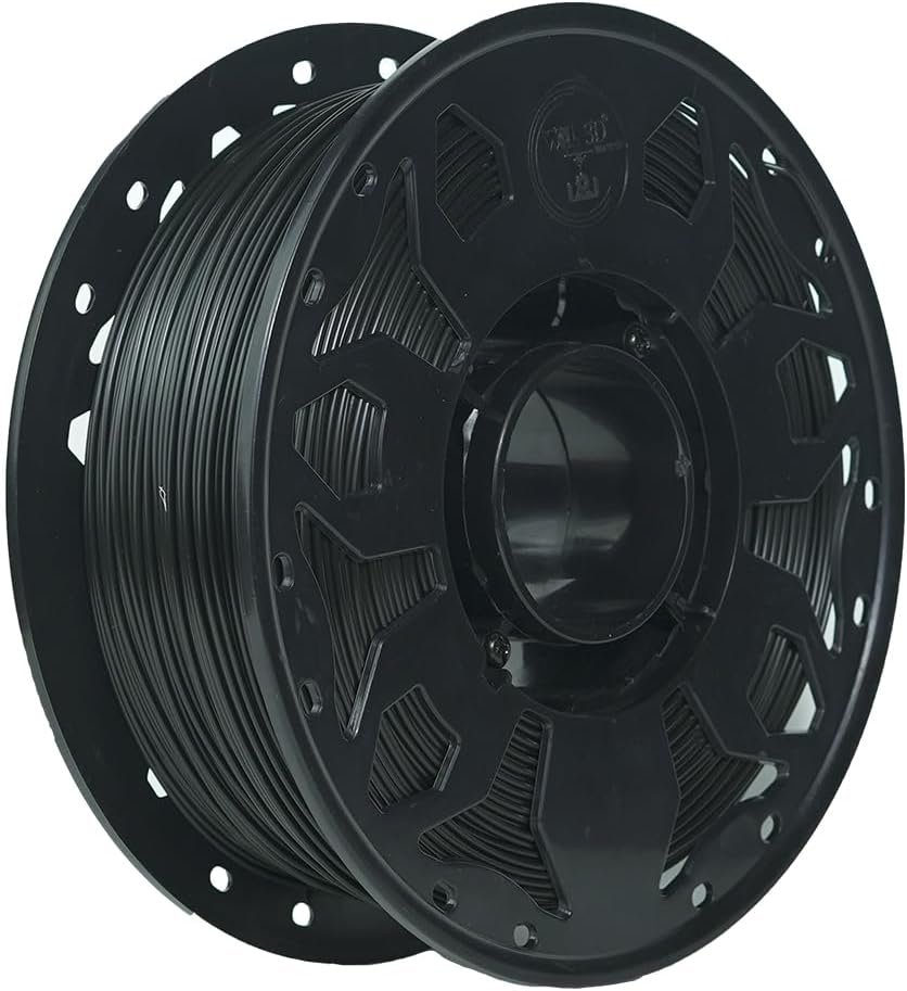 WOL3D PLA PRO + (Black) 3D Printer Filament Roll, 1kg Net Weight, Greater Flexibility, Eco-Friendly, Low Warping Output, 1.75mm Diameter ±0.02mm Accuracy, Ideal for DIY Makers, Compatible