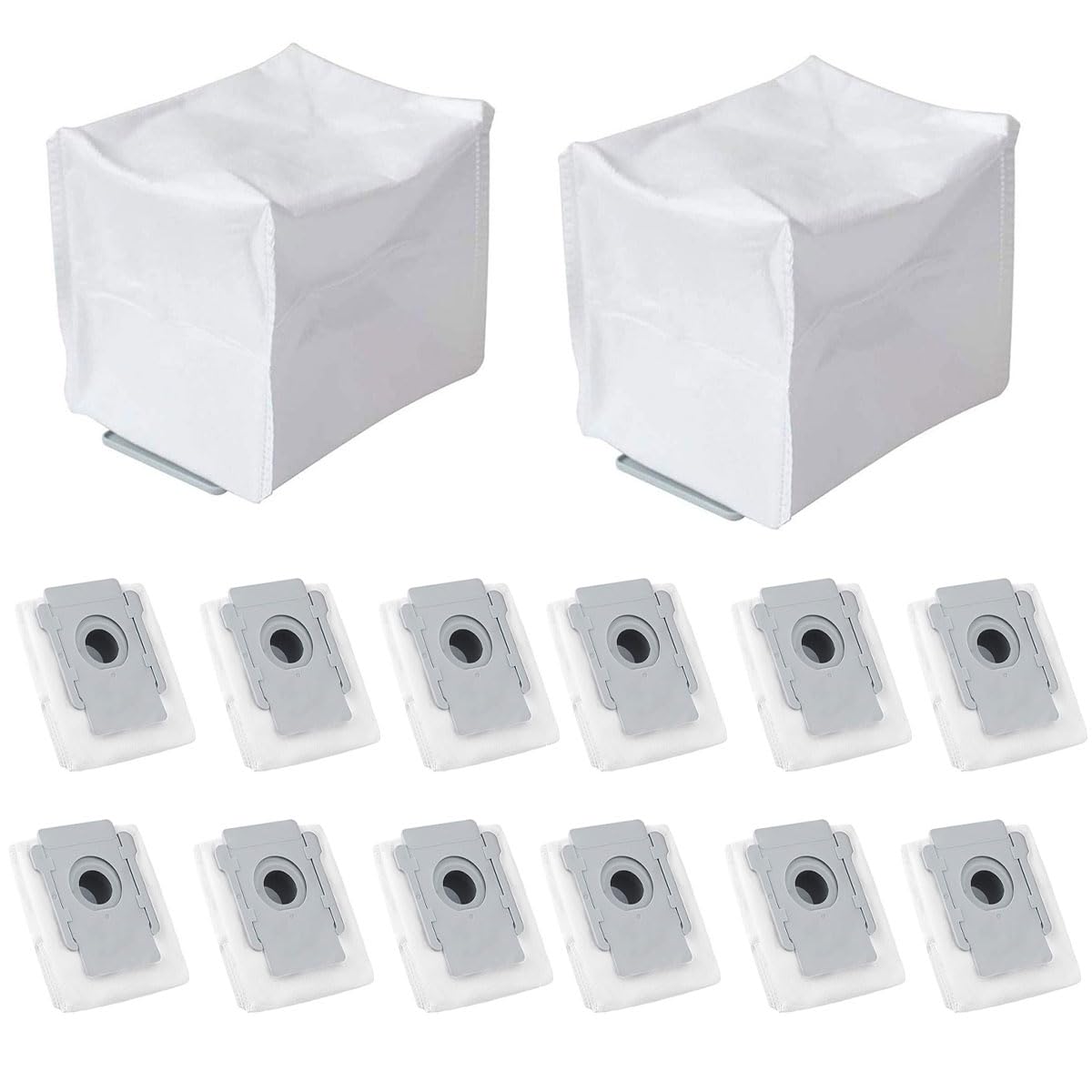 Disposable Dust Bags for i7 i7+/i7 Plus E5 E6 and S9 Plus Dirt Disposal Vacuum Bags (12 Pack)