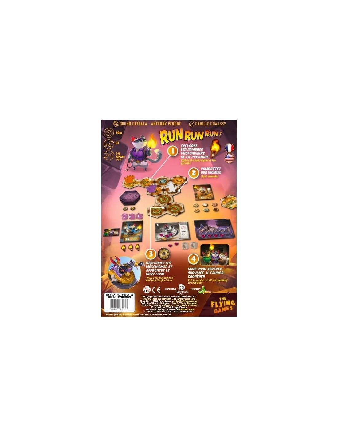Blackrock Run Run Run! - The Flying Games - Gioco Da Tavolo Cooperativo Per 1-4 Giocatori, 8+ Anni, 30 Minuti