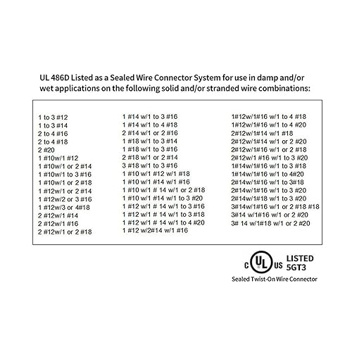 Miniatura 5 de Dicio Conectores de alambre impermeables para paisaje de 20-10 AWG, 25 unidades, certificación UL, conectores de alambre, tuercas mejores para