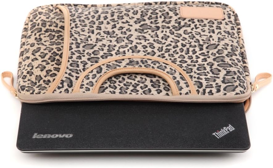15.5 Inch Laptop Sleeve Case-Stylish Leopard Ultrabook Sleeve Macbook Bag For Acer/Asus/Dell/iPad Pro/Lenovo/Macbook Pro/Macbook Air/Surface Pro 4 with Handle - Image 6