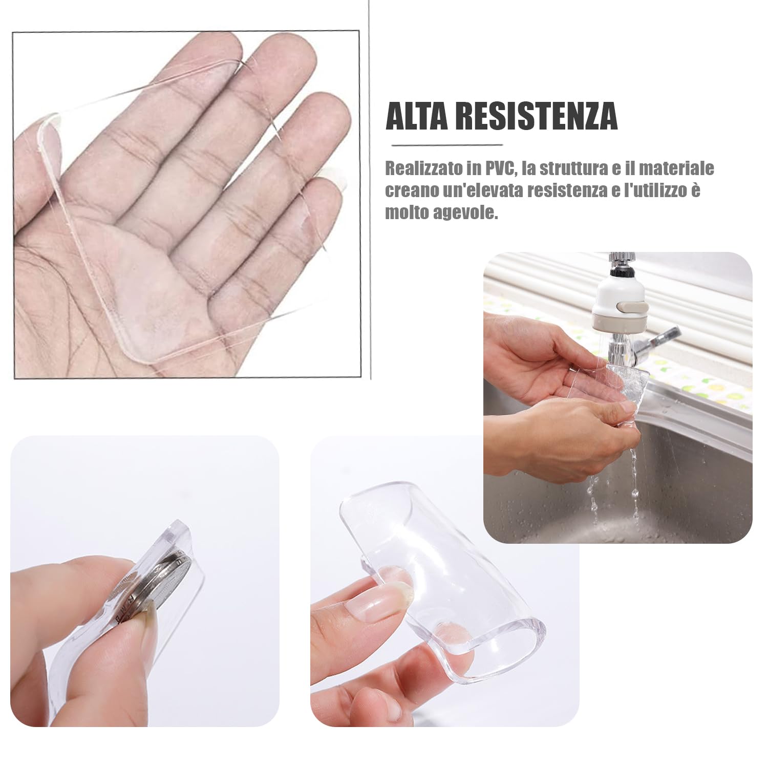 8 Pezzi Silenziatori Per Lavatrice In Silicone: Tappetini Antivibranti Antiscivolo, Ammortizzatori Universali Per Elettrodomestici E Mobili (Tagliabili)