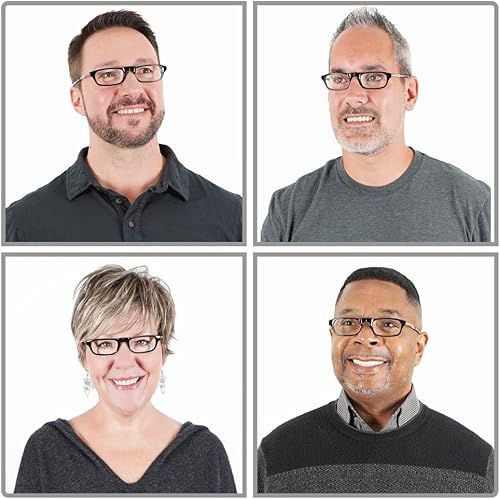 Miniatura 4 de CliC Lentes de lectura magnéticos expandibles lectores de computadora ajustables para templo original expandible negro 175 de aumento