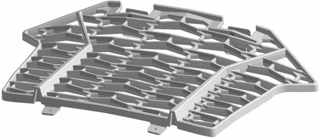 Polaris RZR Fascia Grill, Front, Gloss Black, Genuine OEM Part 5456612-070, Qty 1