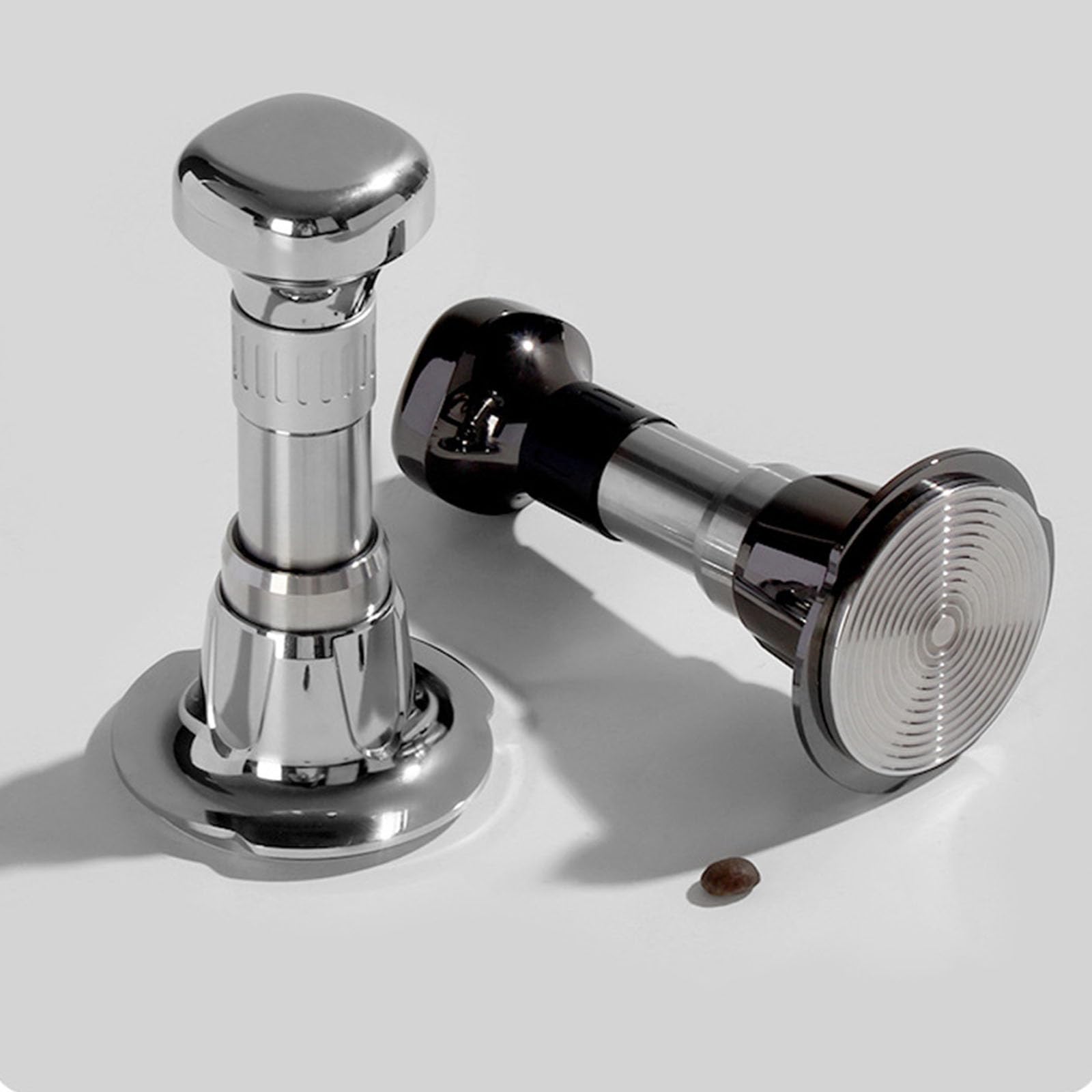 Kaffee Boden Manipulation 304 Edelstahl Basis Federmechanismus Konsistentes Druck Espresso Tamping Werkzeug Ergonomische Kaffeezubehör