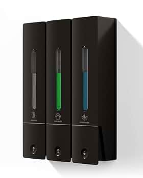 シャンプーボトル 3室 壁掛けタイプ 各400ML シャンプー・コンディショナー Amazon｜シャンプーボトル 3室｜壁掛けタイプ 各400ML