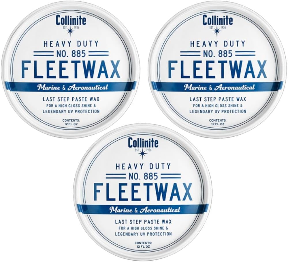 Collinite No. 885 Fleetwax Paste Wax, 12 Fl Oz - 3 Pack