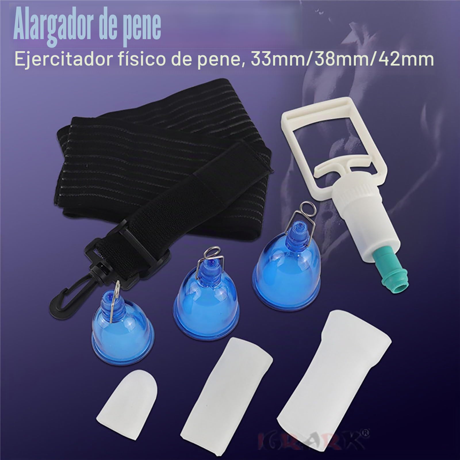 Extensor de pene físico bombas de pene Enlarger Stretcher, extensión, dispositivo ejercicio tensión, Agrandamiento del Juguetes sexuales masculinos