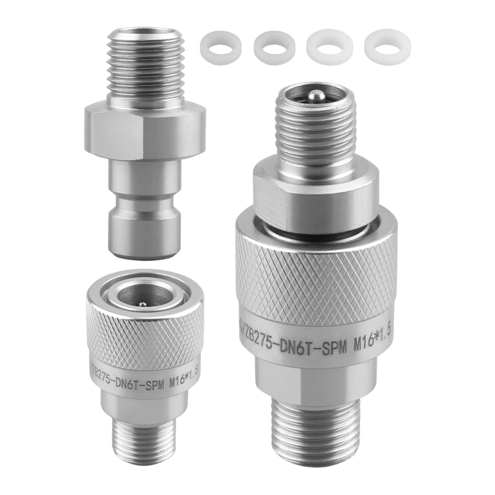 Oxxggkao Women's Multicolor Hydraulic Quickly Connects Coupler Thread Pipe Fitting Quick Coupler Couplings Fast Installation Quickly Connects Fitting