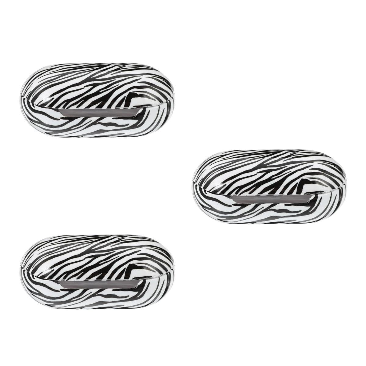 OSALADI 3stücke Zebra-Muster Kopfhörerschutzhülle Für Buds Plus Tragbare wasserdichte Und rutschfeste Schutzhülle Mit Kratz Und Stoßfestigkeit Stylisches Design Als Für Freunde Und