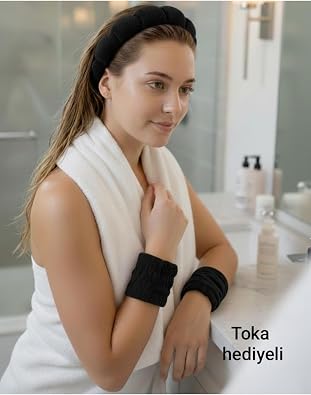 Kad n Ta  ve Bileklik Seti, Y z Y kama Cilt Bak m  Spa, Siyah