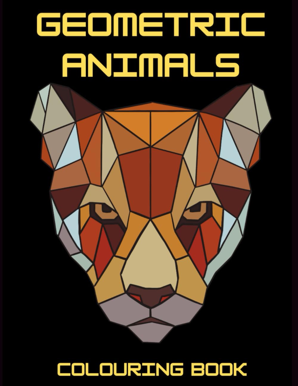 Geometric Animals: Colouring Book