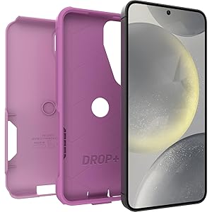 OtterBox Samsung Galaxy S24 Commuter Series Case - Run Wildflower (Pink), Slim & Tough, Pocket-Friendly, with Port Protection