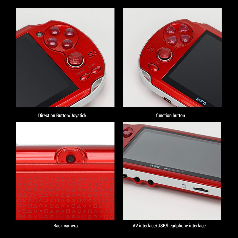 Console de Jeu Portable Classique Écran HD 4,3 Pouces Console de Jeu rétro Gameboy 3000 Jeux intégrés avec Deux Boutons de Joystick