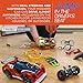 Modarri Delux Street Trackset | Race Car Track Building System | Build a Car Included Soft Eva Foam | 20 Track Pieces, 11 Driving Accessories, and 14 car Pieces in one Pack! STEM Toys
