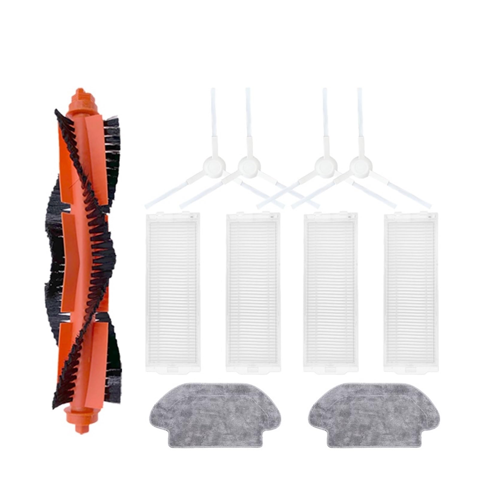 Kicici Roller Side Brush Filter HEPA Mop Rag Cloth Compatible With Xiaomi Robot Vacuum S10 / S12 / B106GL Series Replacement Accessories Parts(073)