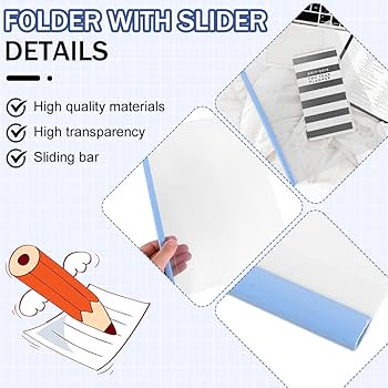 10 Copertine Per Documenti A4 Con Barra Scorrevole - Trasparenti E Pratiche! - Foto 7