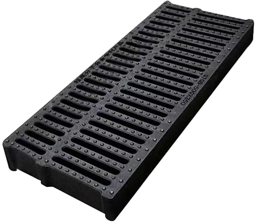 Garden Channel Grate Trench Drainage Cover-Black (Medium)