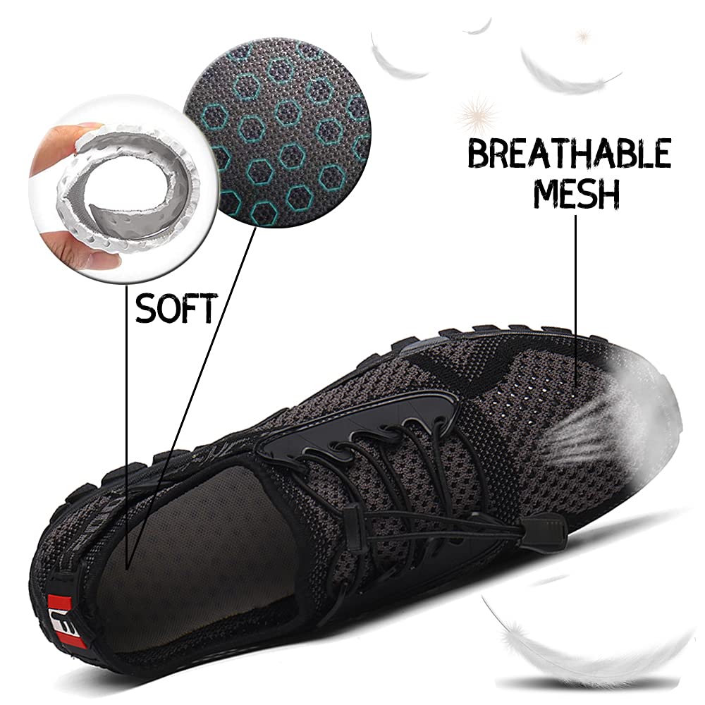 DimaiGlobal Trekking Scarpe da Spiaggia Uomo All'aperto Sandali Sneakers Sportivi Estivi Pescatore Passeggio in Acqua Mare Escursionismo Traspiranti e Leggero Asciugatura Rapida