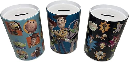 The Tin Box Company Toy Story - Bancos de ahorro para niños. Recolección de monedas y ahorro de dinero