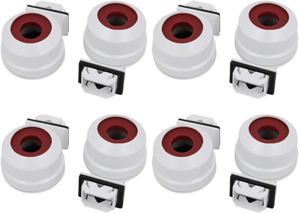 uxcell 8Pcs T5 Fluorescent Light Holder G5 Base Single Head Tombstone Lamp Socket AC 500V 2A for LED Fluorescent Tube