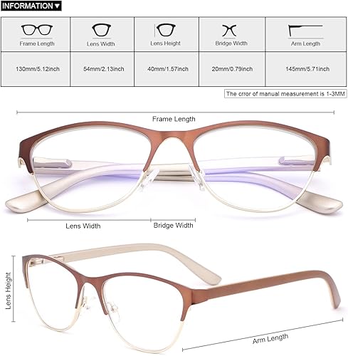 Miniatura 4 de Gafas de lectura progresivas multienfoque con bisagra de resorte para computadora, bloqueo de luz azul, lector multifocal sin línea, lentes para