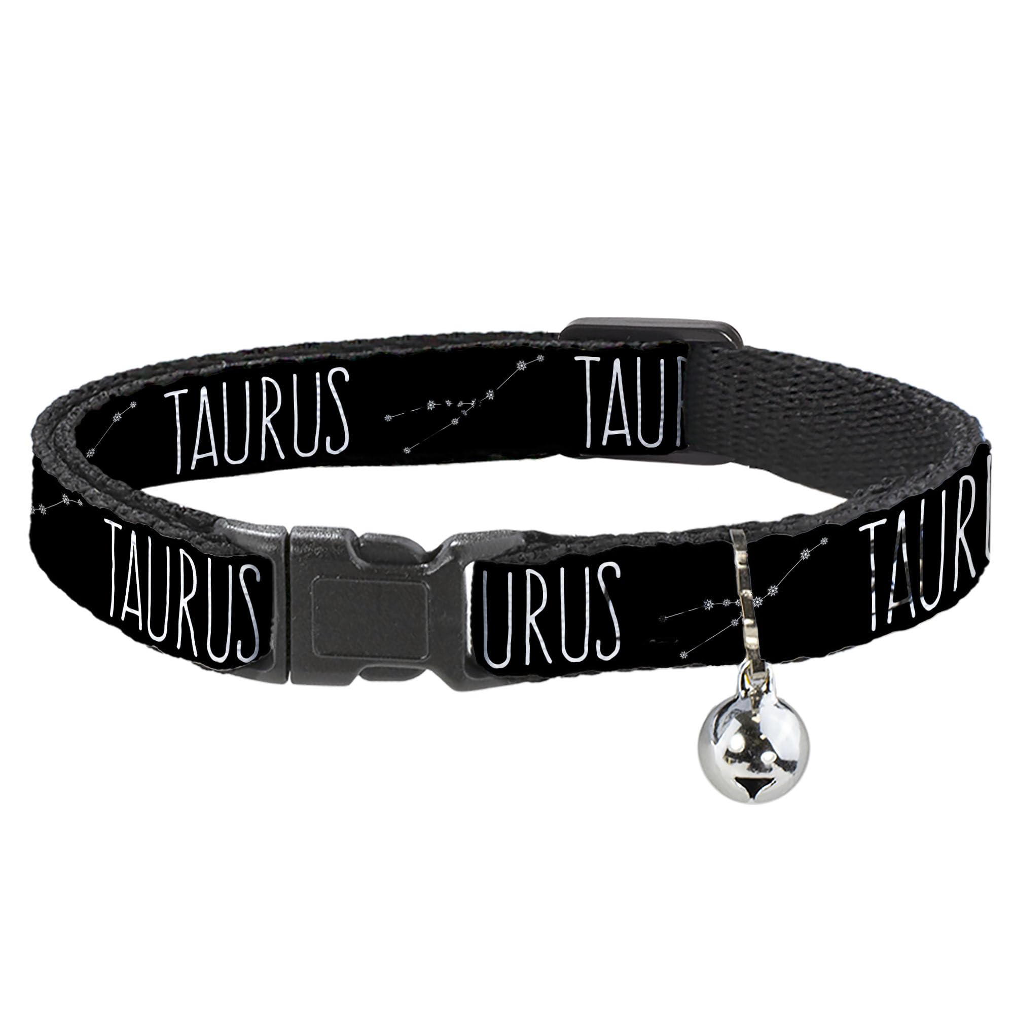 Collar para gato de tamaño mediano con estampado zodiacal de Tauro de 20 cm