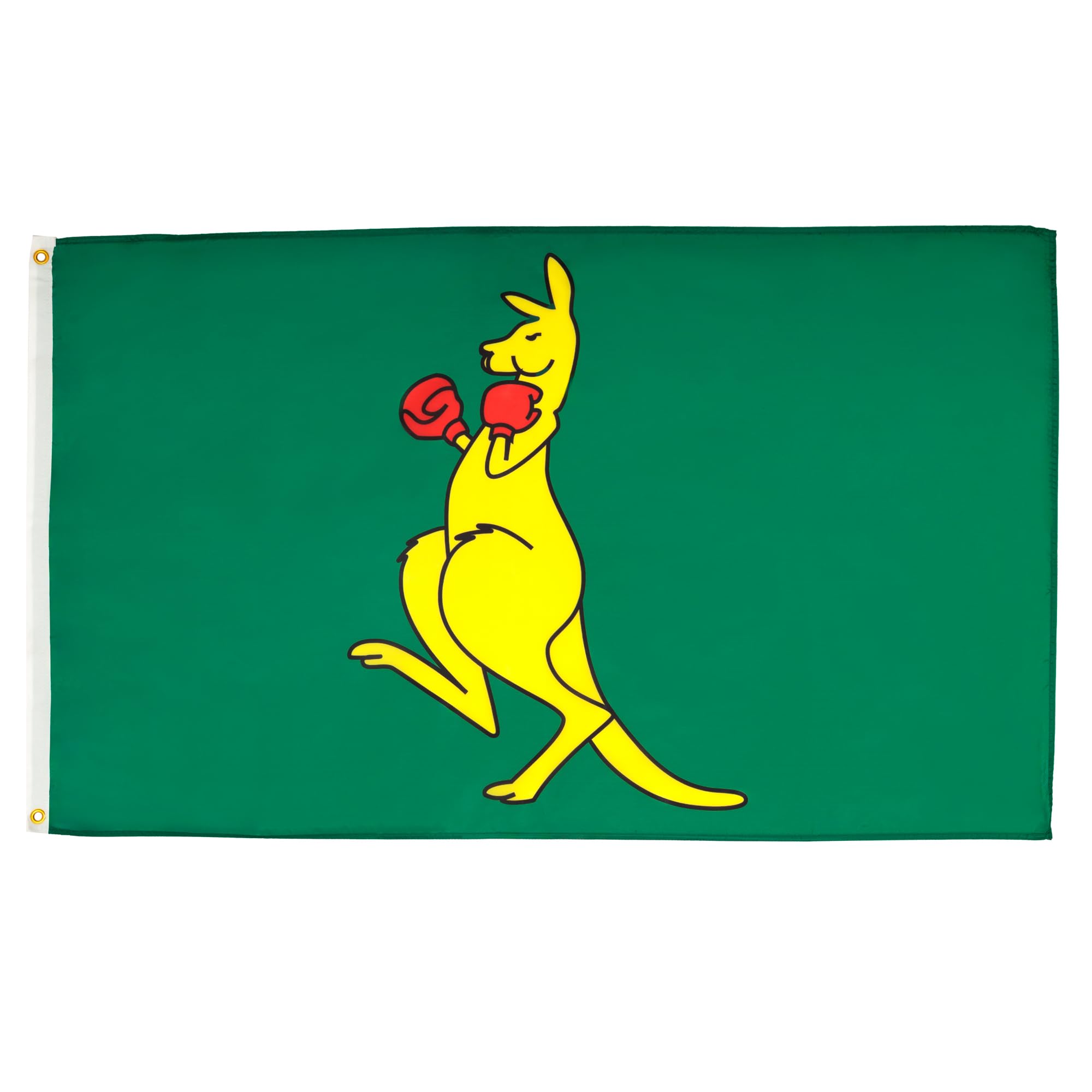 AZ FLAG - Boxing Kangaroo Flag - 2x3 Ft - 100D Polyester Australian National Symbol - Australia Banner with Two Metal Grommets - Fade Resistant - Vivid Colors - 2' x 3' Feet - 90x60 Cm