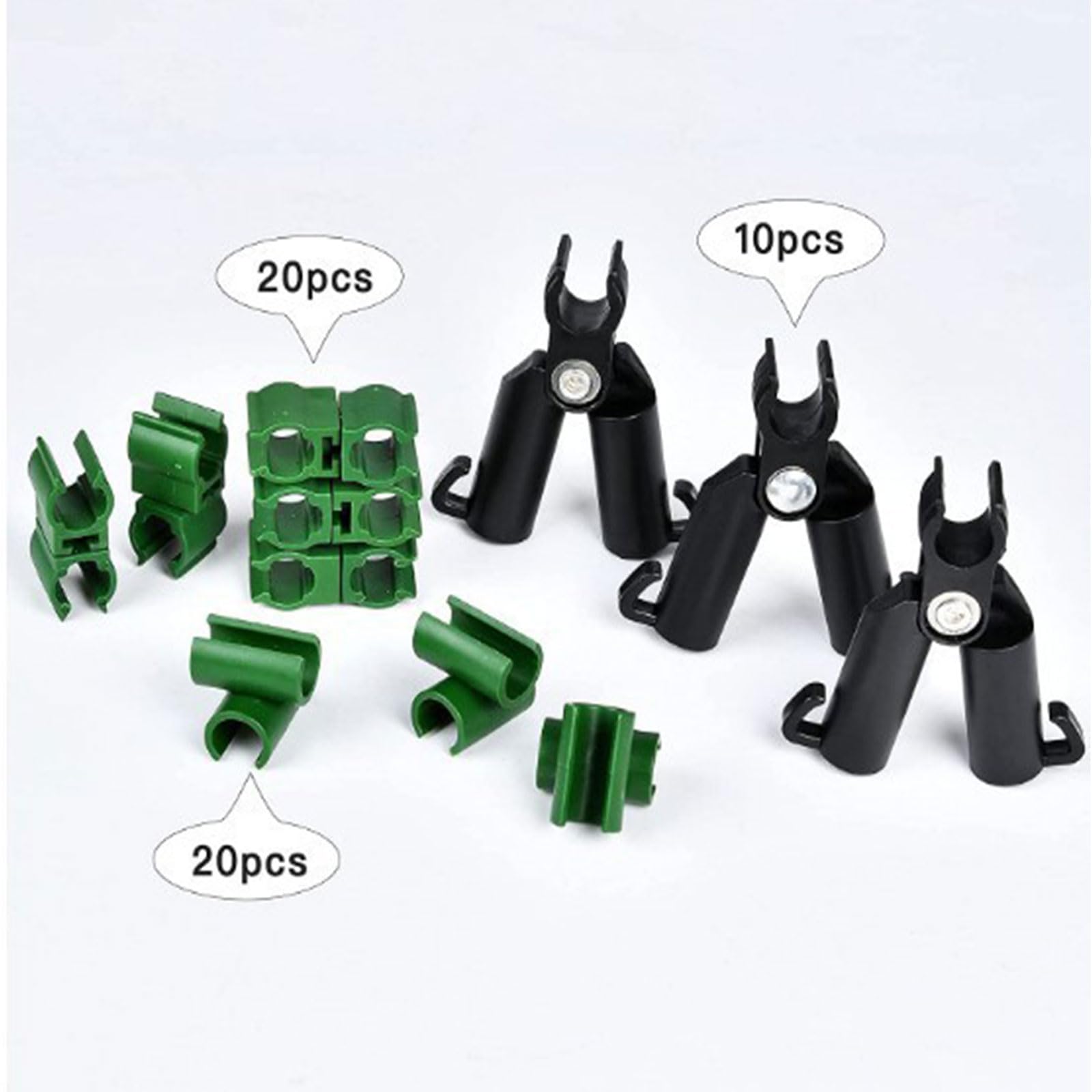 50 Clip Raccordo Per Traliccio Piante – Connettori Da Giardino Per Sostenere Pomodori E Rampicanti (11 Mm) - 5
