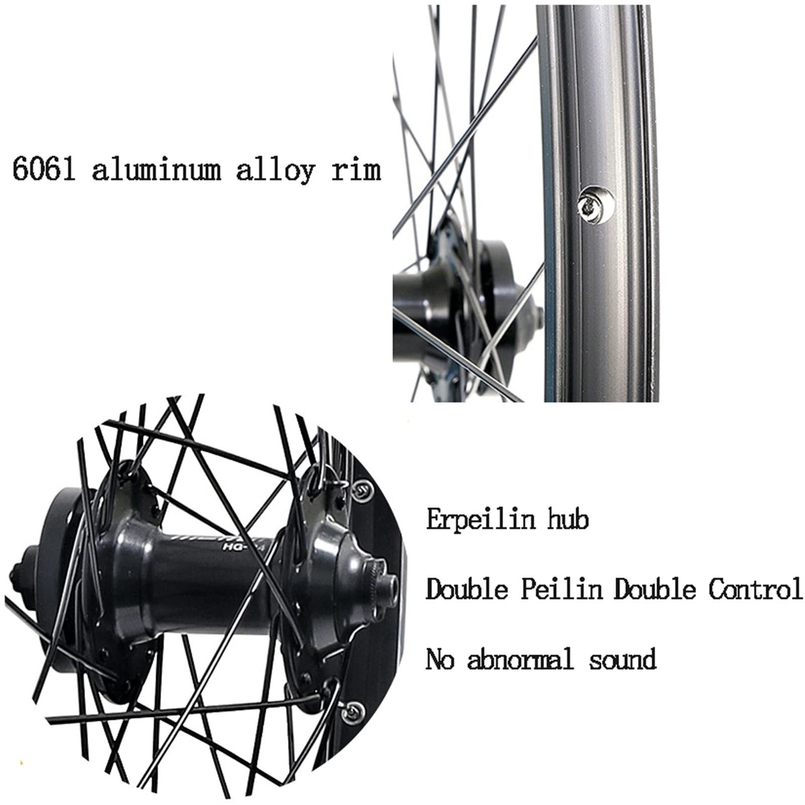 Ruedas de Bicicleta de montaña de 20 Pulgadas, Cierres rápidos para Frenos de Disco/V, 32 Agujeros, Cassettes de 7/8/9/10 velocidades.