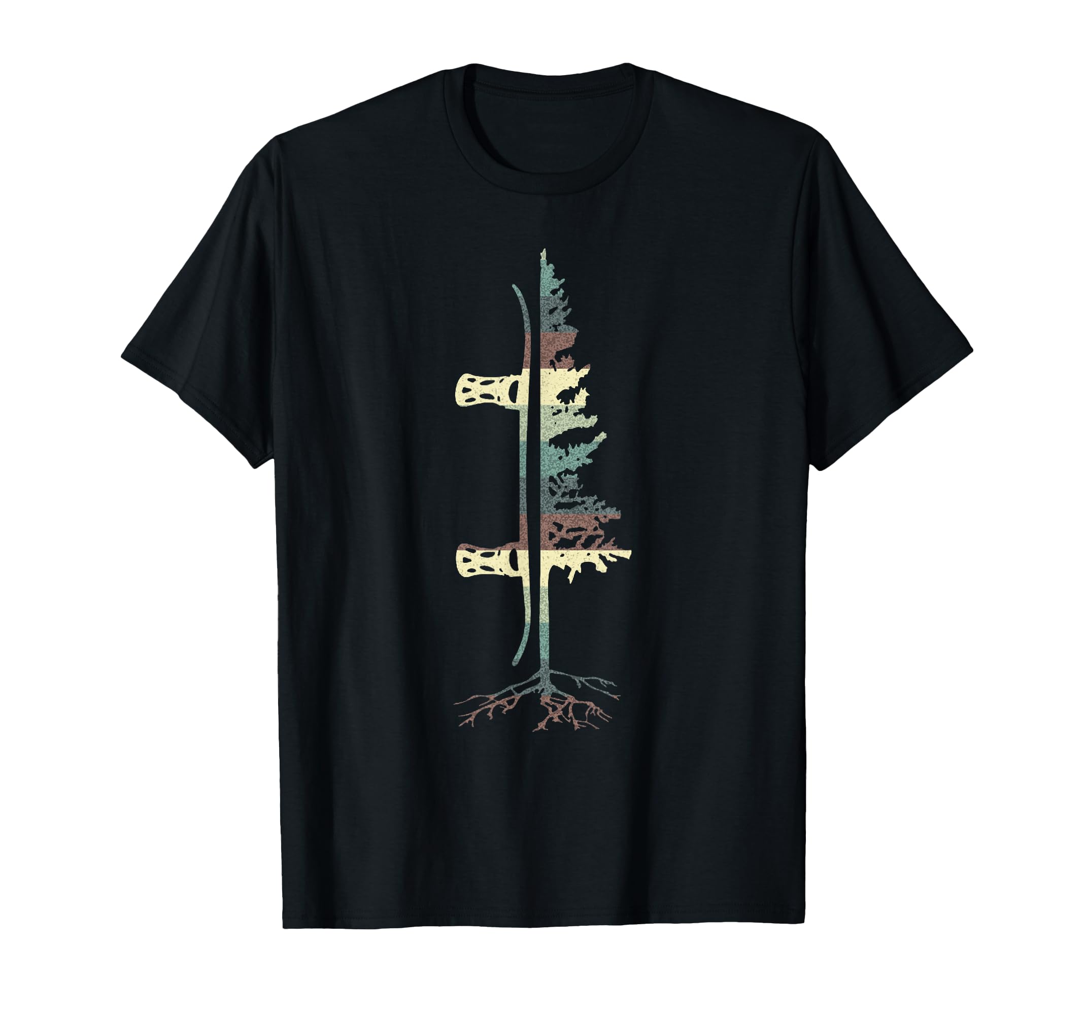 Vintage Pine Snowboard Snowboarding Gift T-Shirt